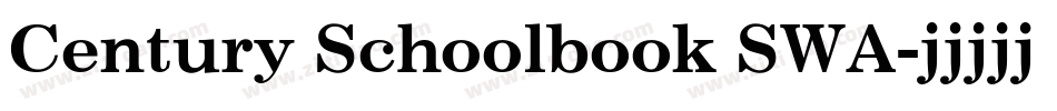 Century Schoolbook SWA字体转换
